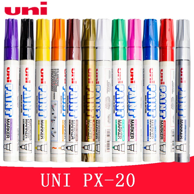 

1 Piece Mitsubishi px-20 15 Colors Waterproof Car Tyre Tire Tread Rubber Metal permanent Paint Marker Pen