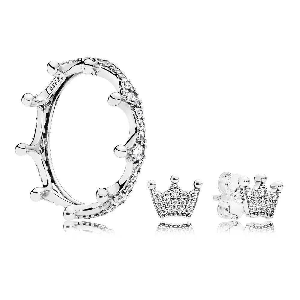 

100% 925 Sterling Silver Enchanted Ring and Gift Set Fit DIY Original Jewellery Gift for girls