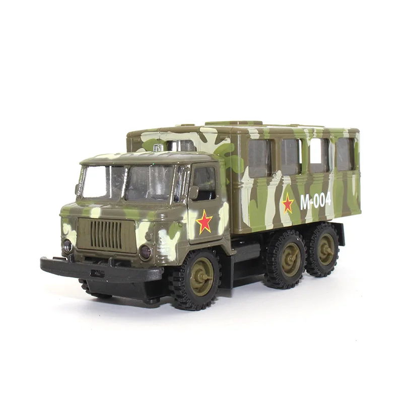 

1:43 Icarus Military manned truck Diecast Alloy car model Sound and light pull back function kids toys Gift for children