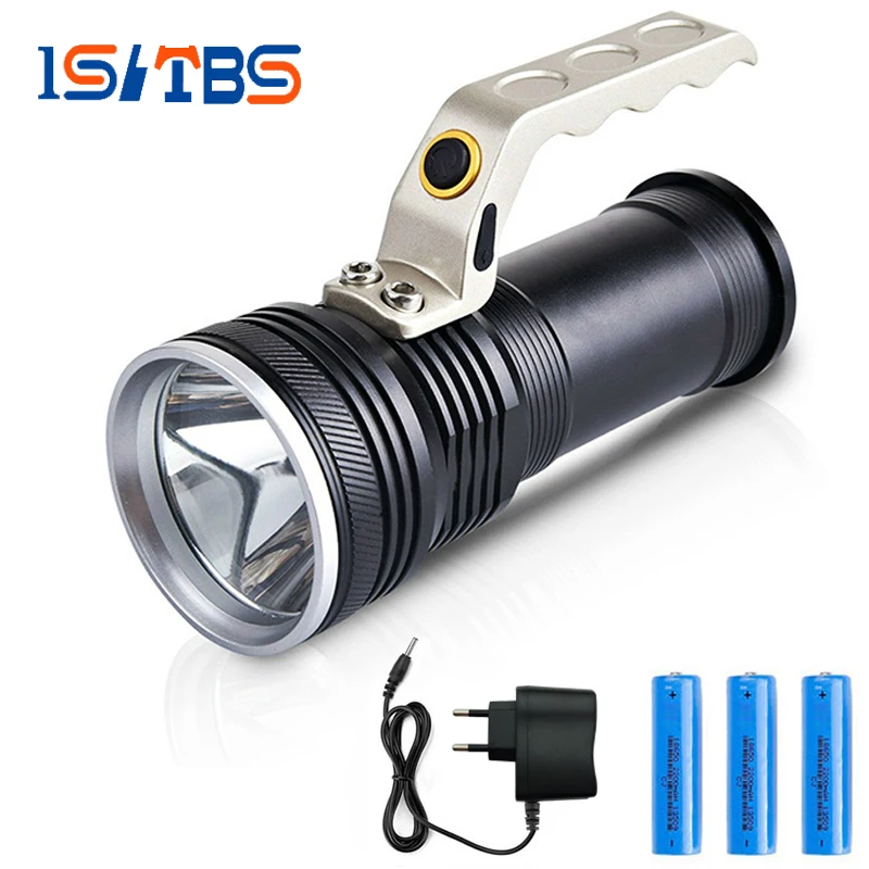 Rechargeable Bright LED flashlight CREE Q5 3000 Lumens torch 3lighting