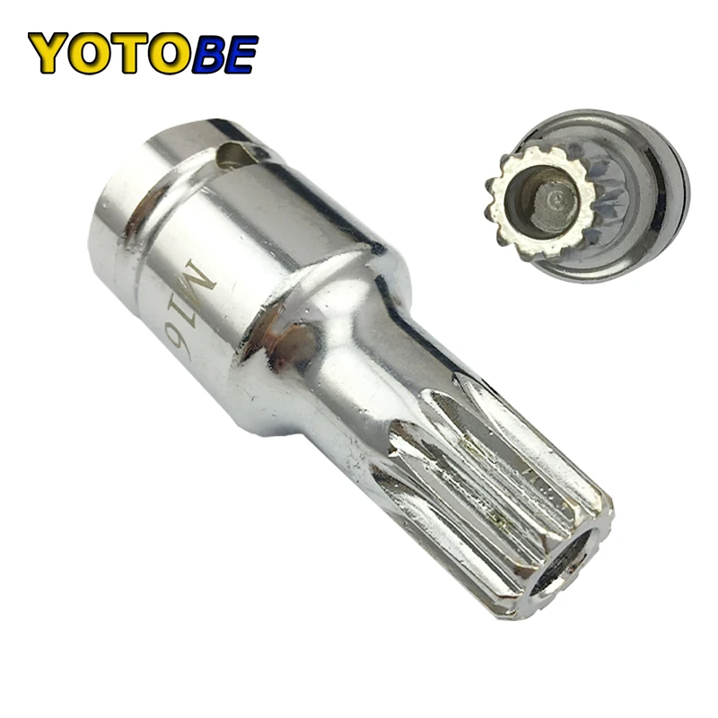 Transmission Drain Plug Socket Gearbox Oil Drain Wrench for Audi VW M16 OE 3357