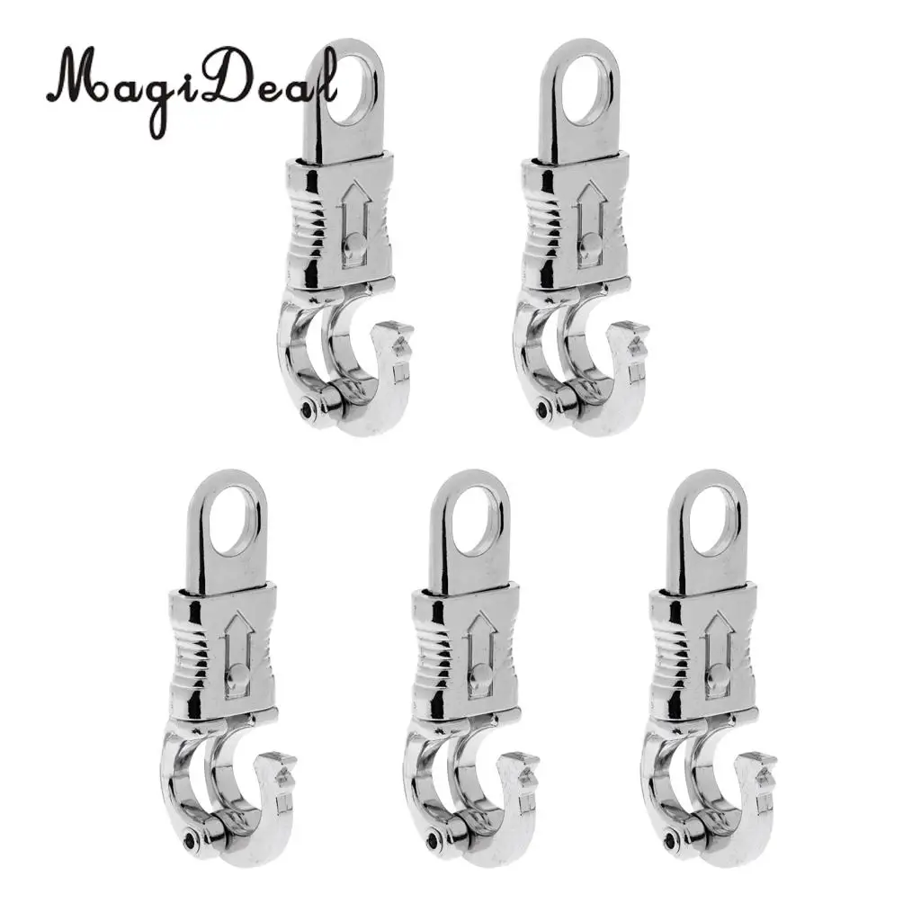 MagiDeal 5pcs Premium Quality 100mm Alloy Equestrian Panic Hook Quick Release Clip