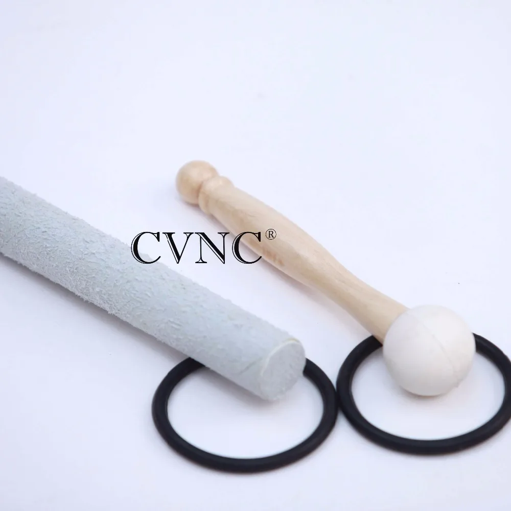

CVNC One Rubber Mallet and One Suede Mallet for Playing Crystal Singing Bowl