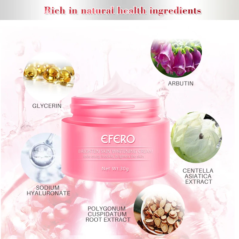 efero Face Cream Whitening Skin Repair Freckles Cream Remove Dark Spots Acne Melanin Remover Brightening Face Cream Moisturizing