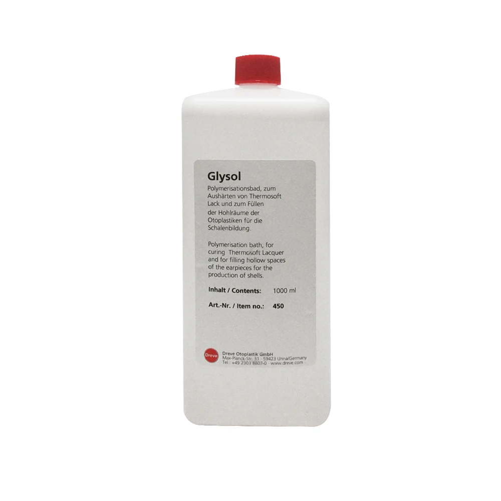 

Dreve Glysol 1000ml LP Cleaner Clean IEM In-ear Monitor Hearing Aid Earmoulds Shells Remove Stickiness