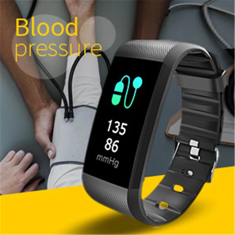 

R11 Smart WristBand Smart Bracelet Blood Pressure Heart Rate Temperature Pedometer Bluetooth Fitness Band For iphone Android