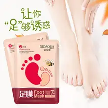 BIOAQUA маска для ног 2 шт./партия отшелушивающая маска для пилинга ступней для тела Born Dead для удаления кожи гладкие энергичные носки для педикюра Уход за ногами
