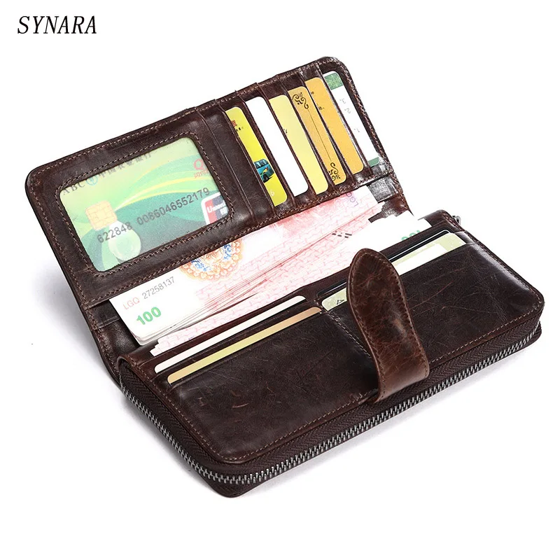 New men wallets 100 Real Genuine Cowhide wallet men purse Clutch bag