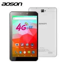 AOSON 4G unlocked SIM CARD 7 inch Android 6.0 LTE FDD Phone call Quad Core 1024*600 IPS Phablet 8GB GPS Bluetooth PC Tablets