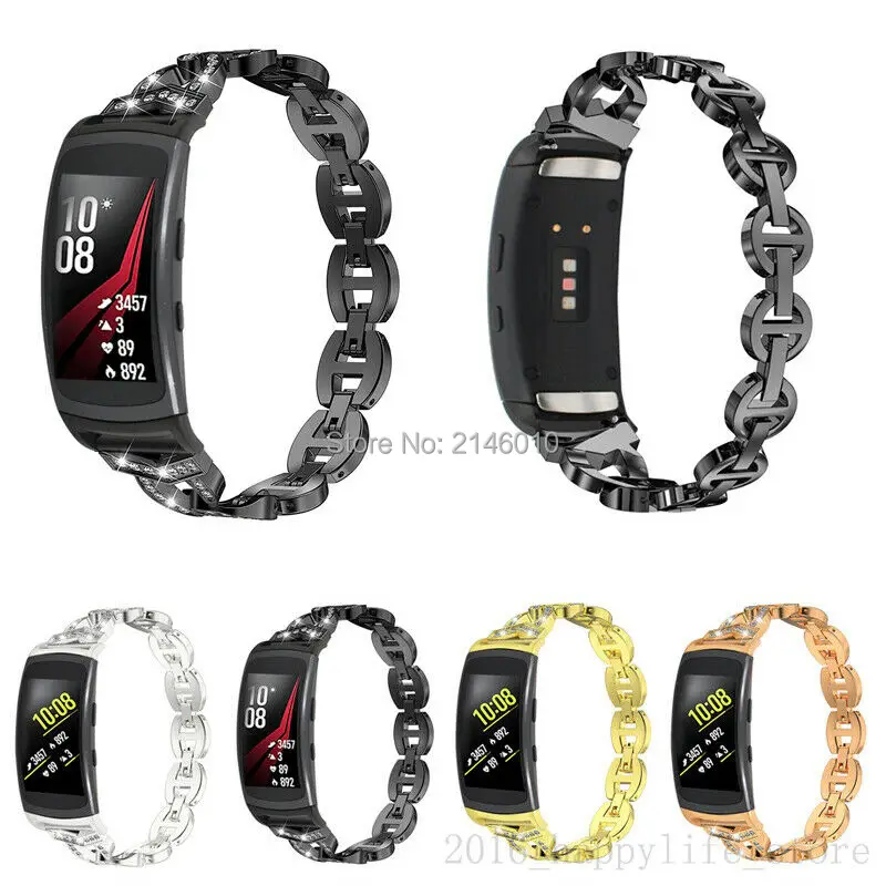 Женский браслет побрякушка металлический ремешок для часов Ремешок Fr samsung gear Fit2/Fit2 Pro/gear Fit2 Pro SM-365