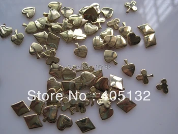 

#65 mix bag Gold Poker 200pcs/bag Nail Resin Decoration Nail Art Mix Decoration Super Deal