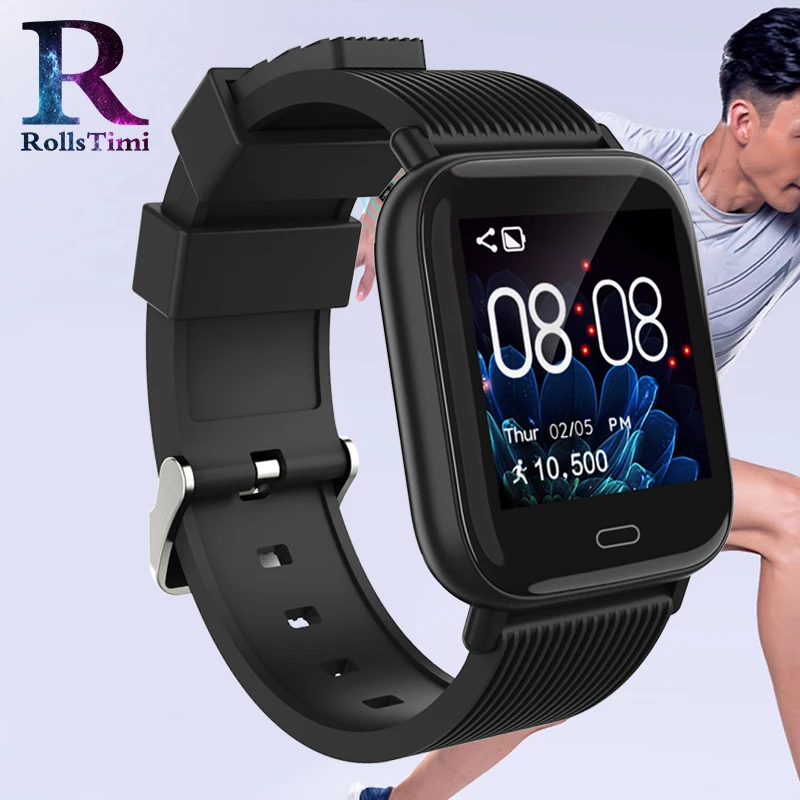 

RollsTimi Men's Smart Sports Watches IP67 Waterproof Fitness Tracker Smart Wristwatch Women Heart Rate Wristband for IOS Android