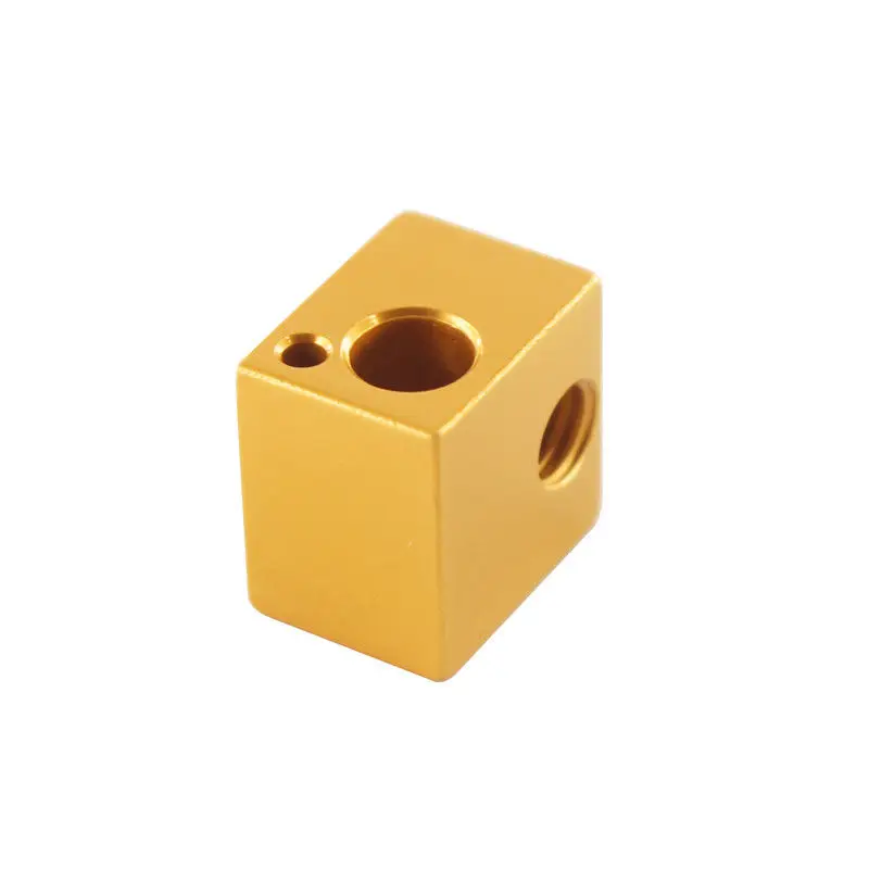 

V5 heating block aluminum golden oxidation for Delta Kossel Extruder Hotend