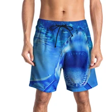 Акула для мужчин s пляжные шорты летние шорты для серфинга мужские плавательные синие Мужской купальный костюм шорты быстросохнущая Мужская пляжная одежда грузовик свободный 043