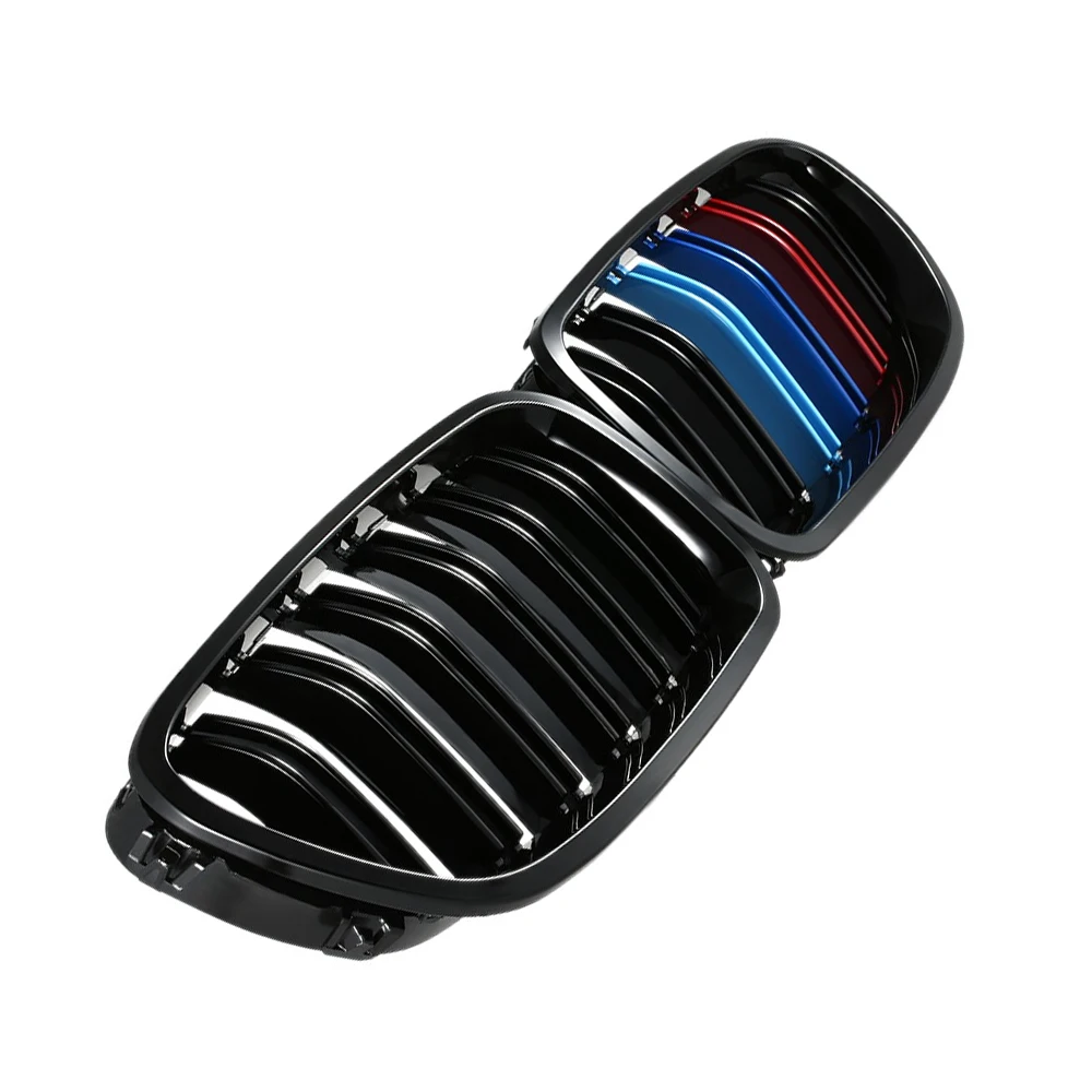 Почечная решетка двойная линия планка подходит для BMW F10 F11 F18 5 Series M5 10 16|kidney grill|racing