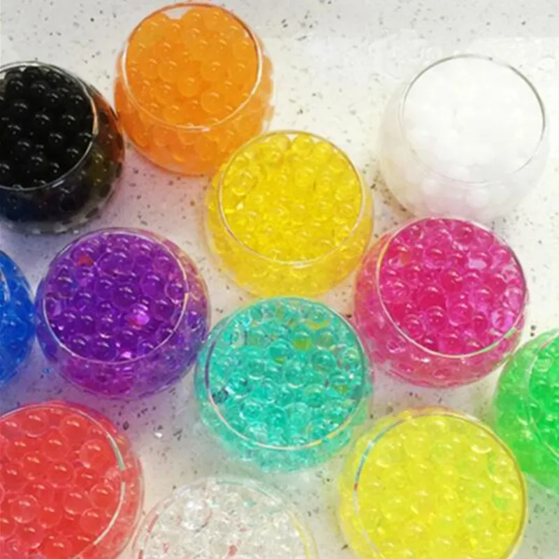 200 Pcs Pearl Shaped Crystal Soil Water Beads Mud Grow Magic Jelly Balls Home Decor Aqua Wholesales Hydrogel | Дом - Цена: 