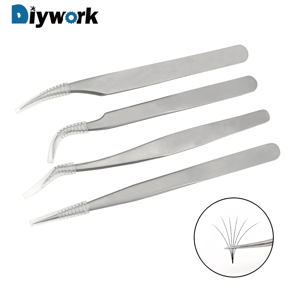 DIYWORK материал устойчив к кислотным прямой острым нержавеющая сталь tweezers износостойкие анти-статические Высокая точность изогнутая головка пинцет