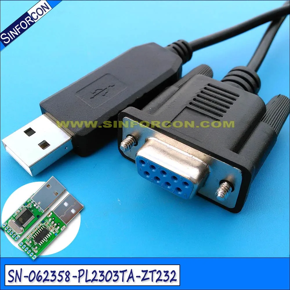 Cavo Modem Prolifico Personalizzato Pl2303 Usb Rs232 Db9 Crossover Rollover Null Per Tv Iptv Stb Tv-Box Configurazione Dvb