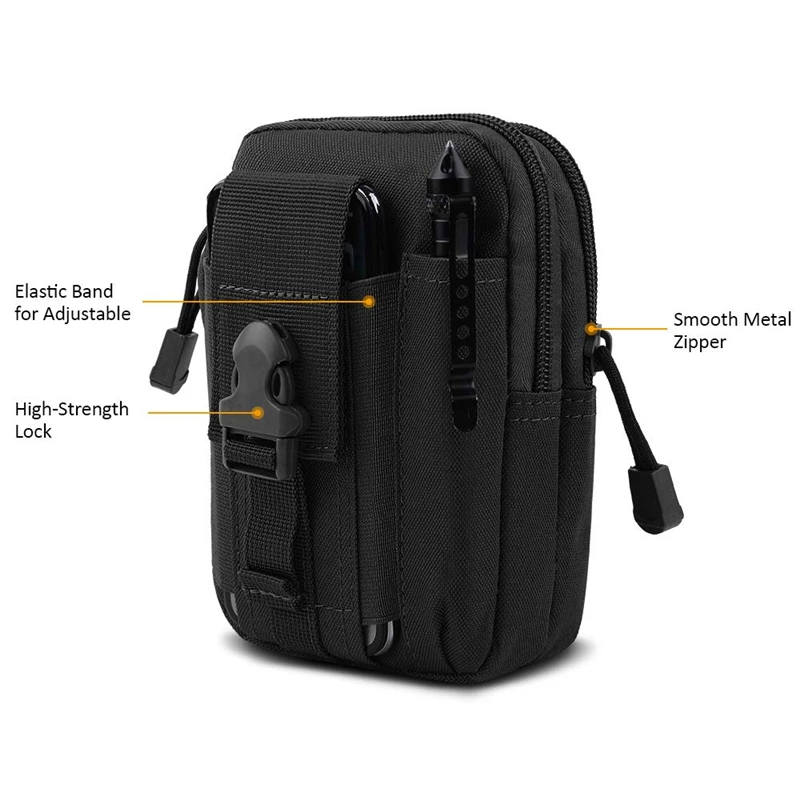 MORESAVE Molle Outdoor Extension de Poche Sac Pochette de Taille Sac Nylon EDC