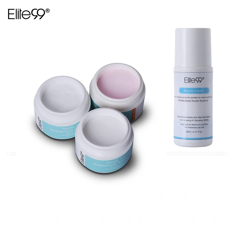 Elite99 80ml Acrylic Liquid&Powder Crystal Nail Polymer Nail Art Tips Builder For Nail Extension Tools Acrylic Powder Art Tools Elite99 80ml Acrylic Liquid&Powder Crystal Nail Polymer Nail Art Tips Builder For Nail Extension Tools Acrylic Powder Art Tools