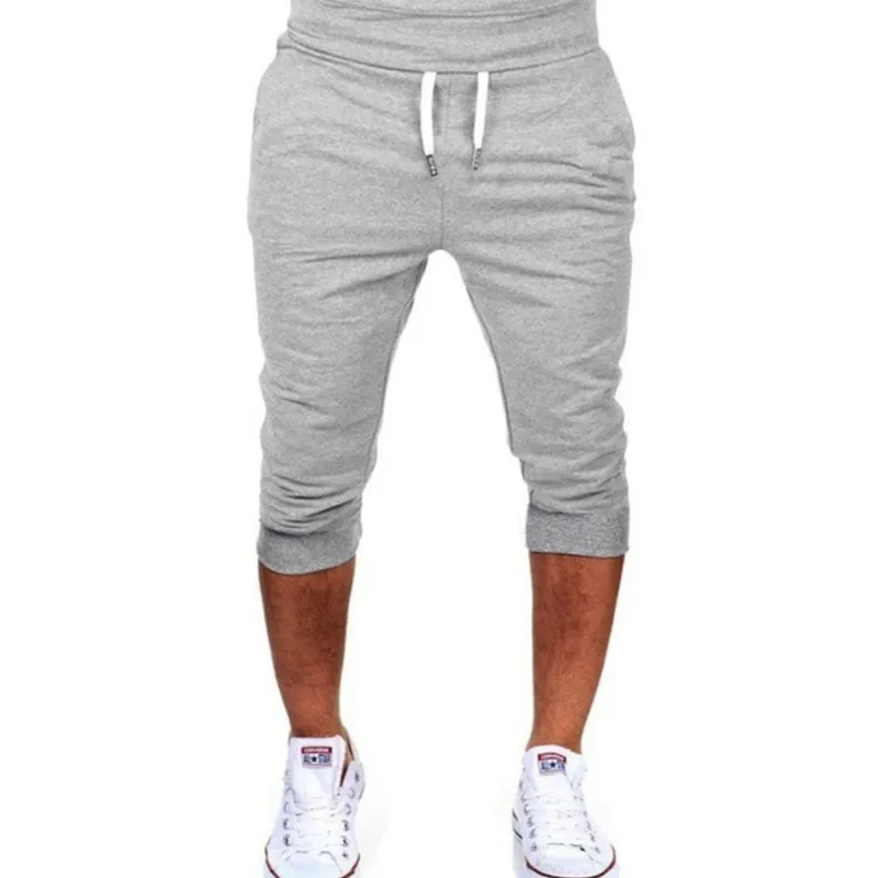 

New Fashion New Summer Men Casual Sweatpants Shorts Slim Short Fitness Clothing Bodybuilding Men Shorts Brand Men Clothing XXXL