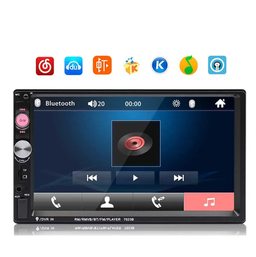 Автомагнитола 7023B 2 Din 7 &quotHD сенсорный экран стерео Bluetooth MP5 мультимедийный плеер с