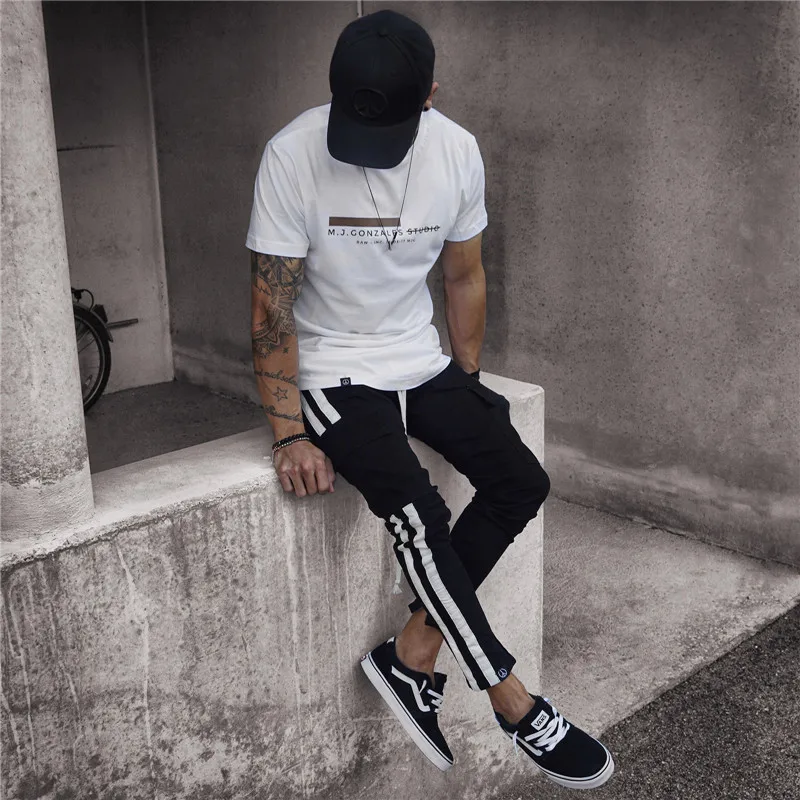  Men Military Work Cargo Camo Combat Plus Size Pant Side Stripe Hip Pop Style Streetwear Trousers Ca
