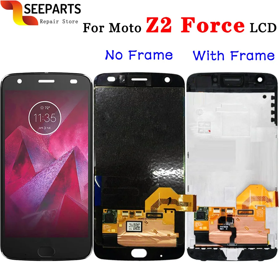 

5.5"For Motorola Moto Z2 Force LCD Display Touch Screen Digitizer Assembly For Moto Z2 Force LCD Replacement Parts Free Shipping
