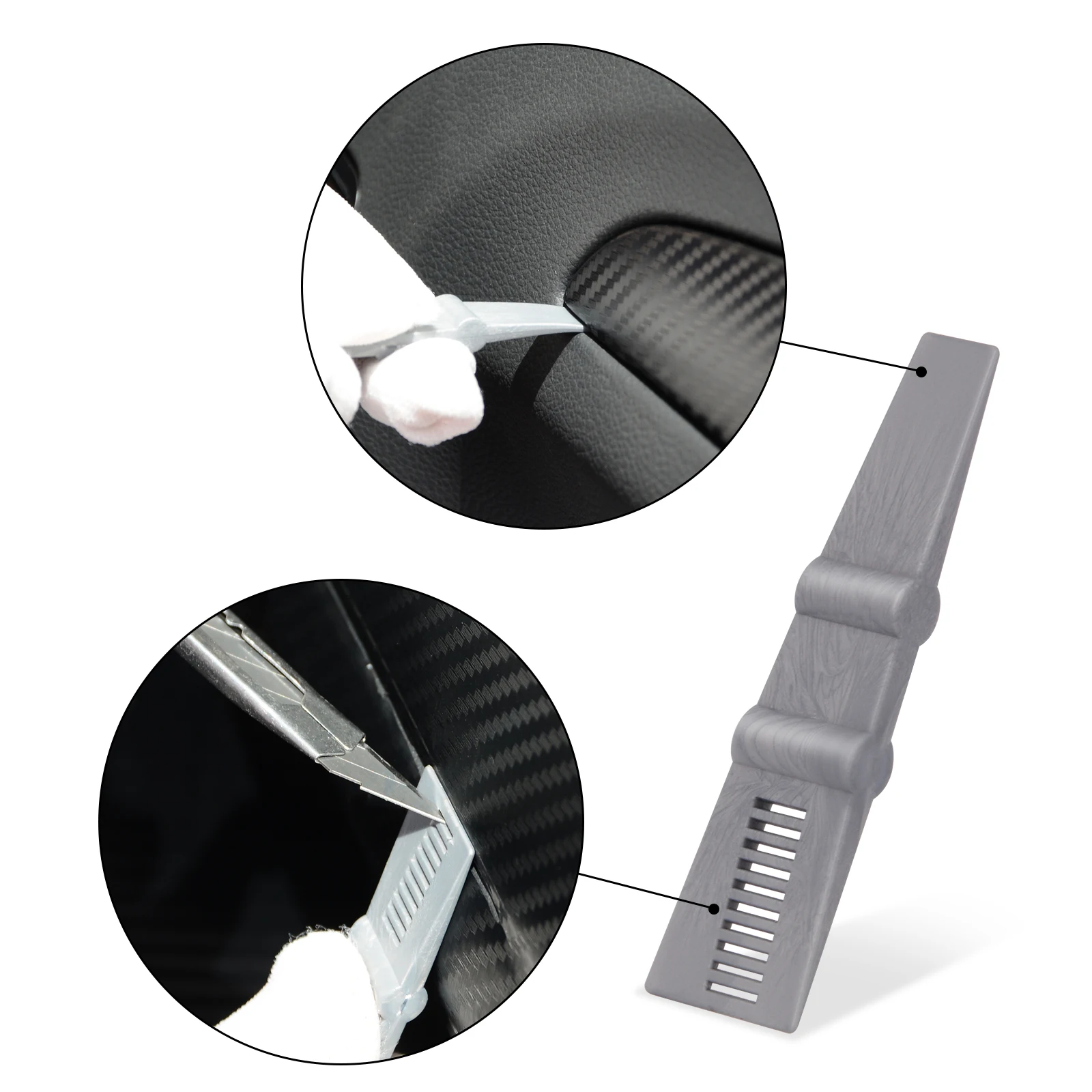 

EHDIS Car Vinyl Wrap Film Stick Squeegee Scraper Carbon Fiber Sticker Wrapping Aid Tool Window Tint Clean Tool Vinyl Applicator