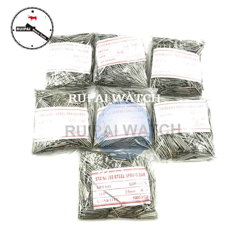 Barras de Mola de Aço Peças de 10mm a 20mm Lote Inoxidável Pulseira Primavera Bar Ligação Pin 1000 Pçs – Sdf-178s