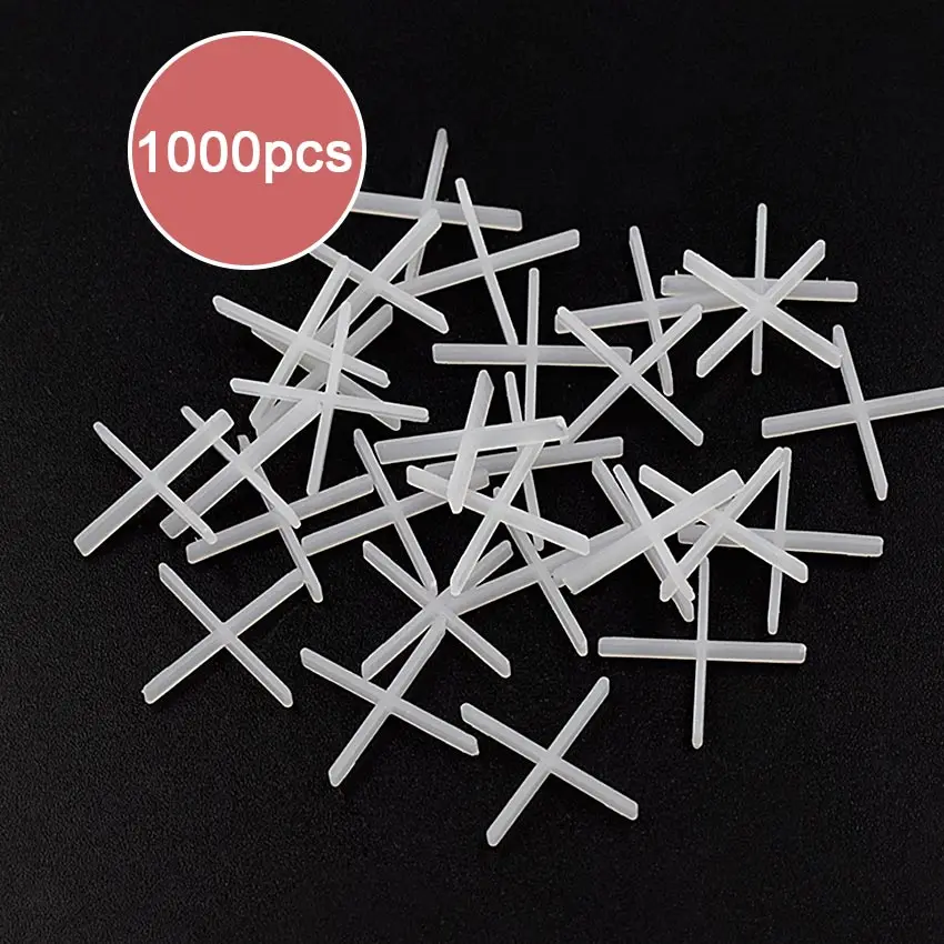 

CN-ZF 1000Pcs Plastic Ceramic Alignment Leveler Floor Tools Level Tile Leveling System Cross Spacers 1mm For Tiles