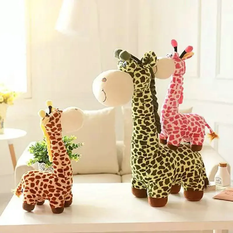 40-80 см мультфильм Плюшевый Жираф Sika олень украшение для комнаты детские игрушки животные мягкие куклы игрушки для детей