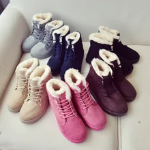 Женские зимние сапоги; модные женские сапоги Ван Винтаж на плоской подошве ботинки martin теплая и удобная обувь на шнуровке ботинки на платформе для Для женщин wintershoe