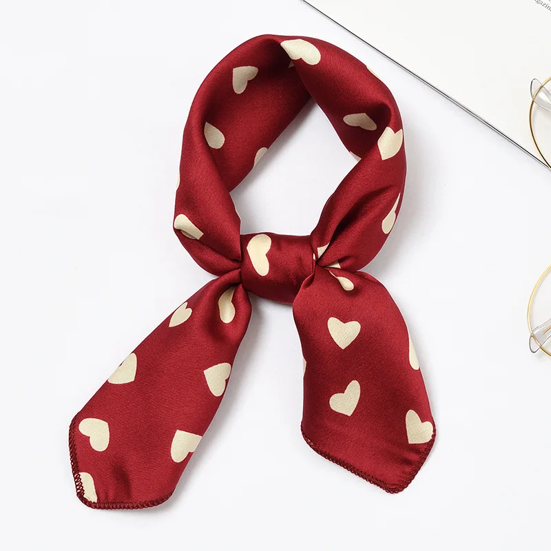 50cm*50cm New Style Little Scarf Women's Silk Scarf Spring and Autumn Small Scarf Chic Hair Band 50cm*50cm New Style Little Scarf Women's Silk Scarf Spring and Autumn Small Scarf Chic Hair Band