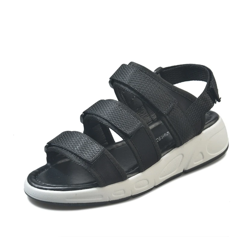 Platform Sandals Women Casual Beach Shoes Soft and Comfortable Summer Outdoor Sandals Platform Sneakers Ladies Sports Shoes - Цвет: black