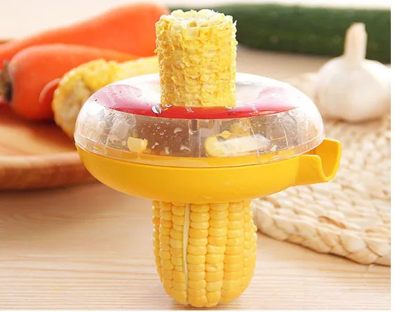 

corn stripper Corn Separator Stainless Steel corn threshing device Plastic Creative Kitchen tools 304 Stainless Steel Blades