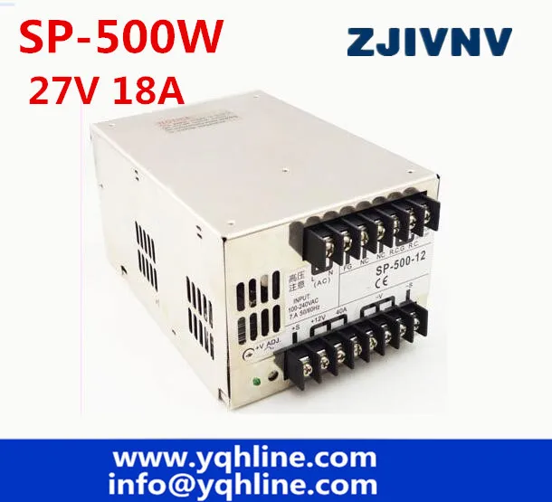 PFC function high efficiency 500w 27V 18A Switching power supply