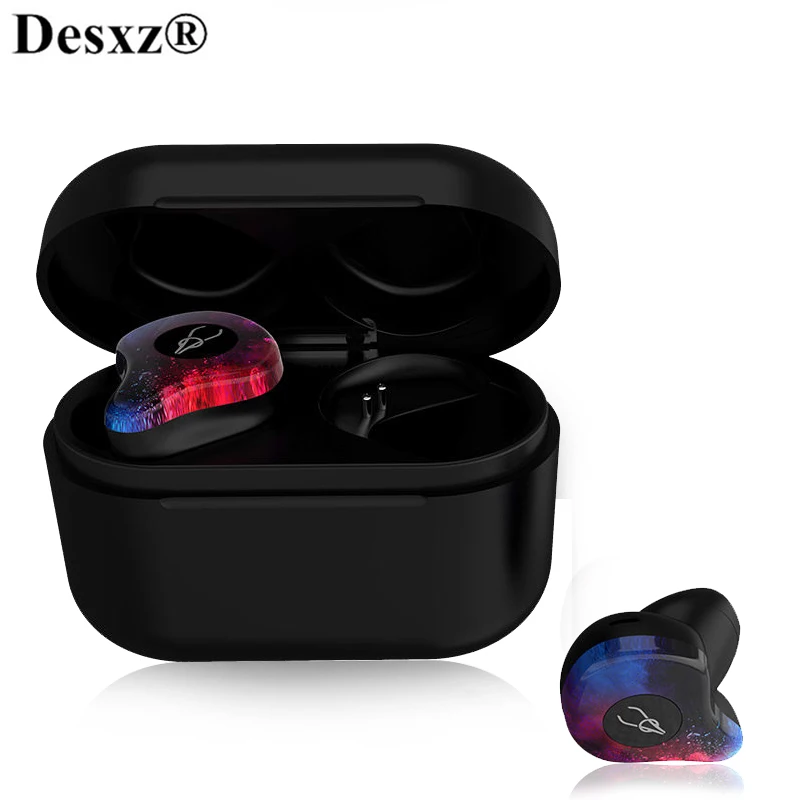 Desxz Twins Bluetooth 5.0 Earphone TWS Mini 3D Stereo Sound Invisible True Wireless Waterproof Sport Earbuds for IOS Android Desxz Twins Bluetooth 5.0 Earphone TWS Mini 3D Stereo Sound Invisible True Wireless Waterproof Sport Earbuds for IOS Android
