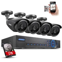 ANNKE 4CH ВИДЕОНАБЛЮДЕНИЯ HDMI 960 H DVR 900TVL Ночной Открытый Дом, Камеры Безопасности Система С 1 ТБ HDD
