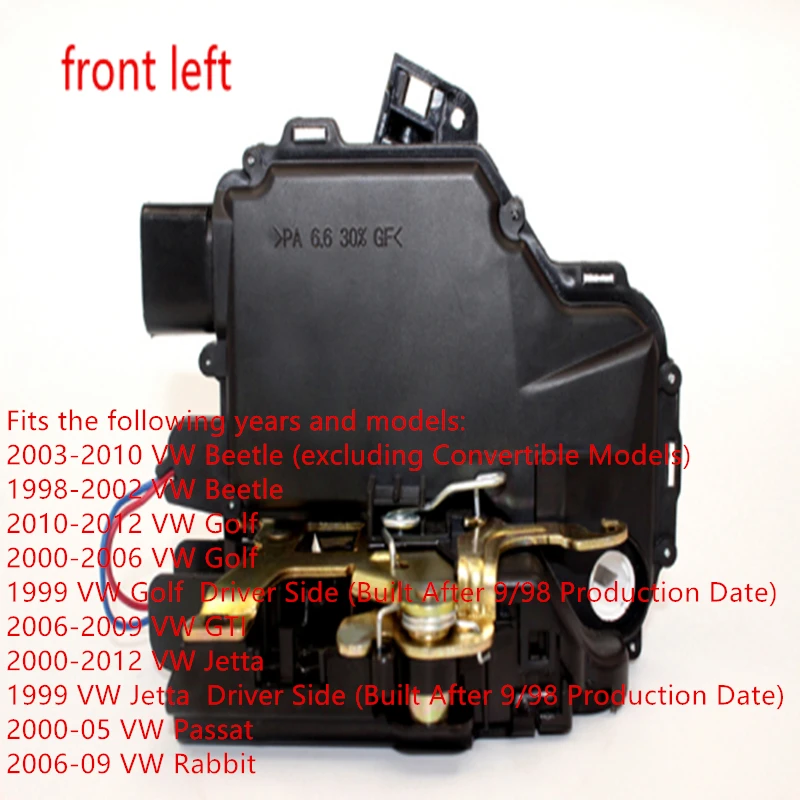 

Front Left side Door Lock Actuators Latch 3B1837015AS 3B1837015 3B1837015J DLA1032L DLA1068 3B1837015AK 3B1837015A 3B1837015AP