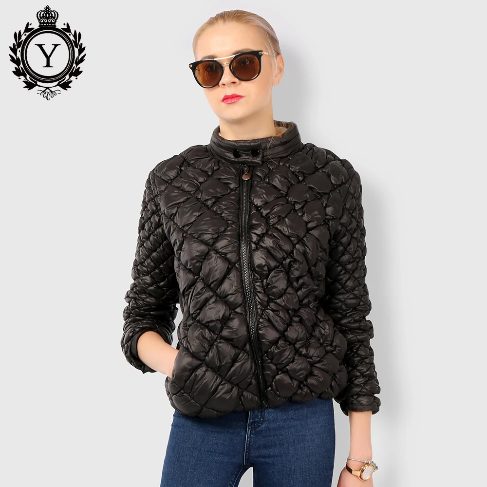 COUTUDI 2017 New Winter Womens Warm Jacket Solid Black Female Coats