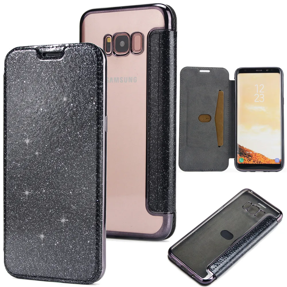 Роскошный тонкий Чехол книжка из кожи и ТПУ с откидной крышкой для телефона Samsung