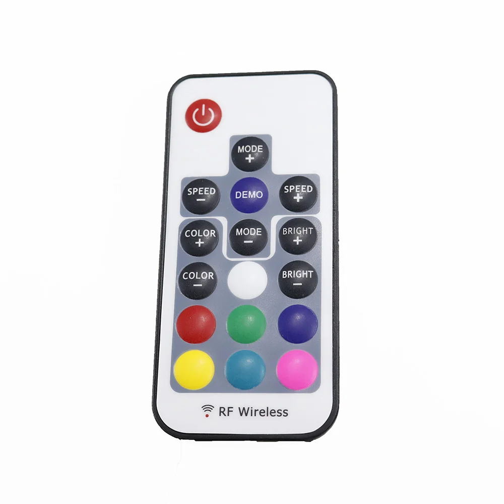 Мини пульт дистанционного управления светодиодный RGB 17key RF беспроводной