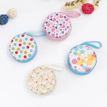 

1pc Cute SD Binder Case Box for Paper Clips Earphone Memory Card Storage Bag Office Desk Organizer Supplies Desk Accessories