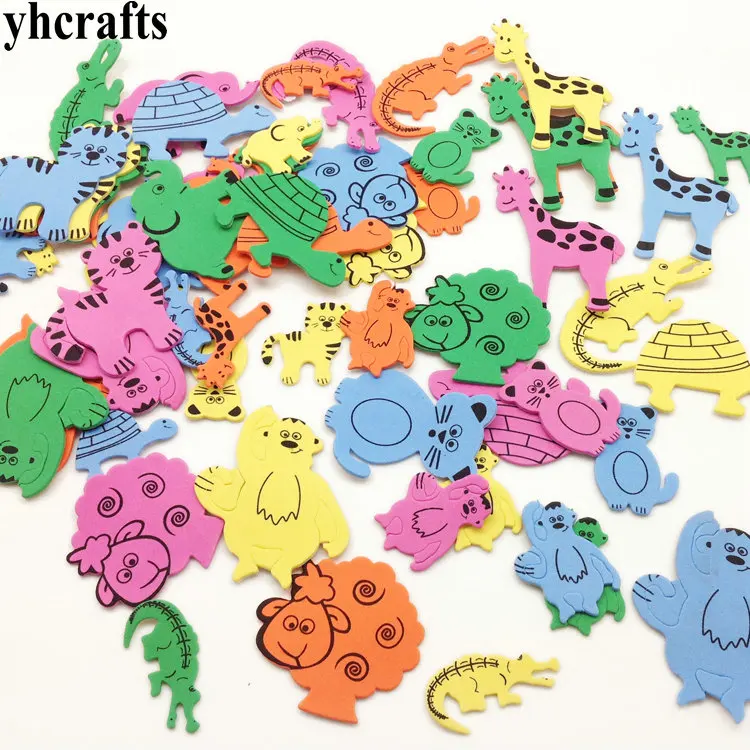 1 пакет/Лот. Наружное пространство пенопластовые наклейки 15 дизайн. Цвет обучения игрушки детский сад ремесла. наклейки на стену карманные