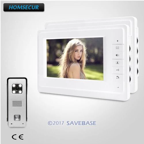 

HOMSECUR 7" Video Door Intercom System with Mute Mode for Home Security for House/ Flat