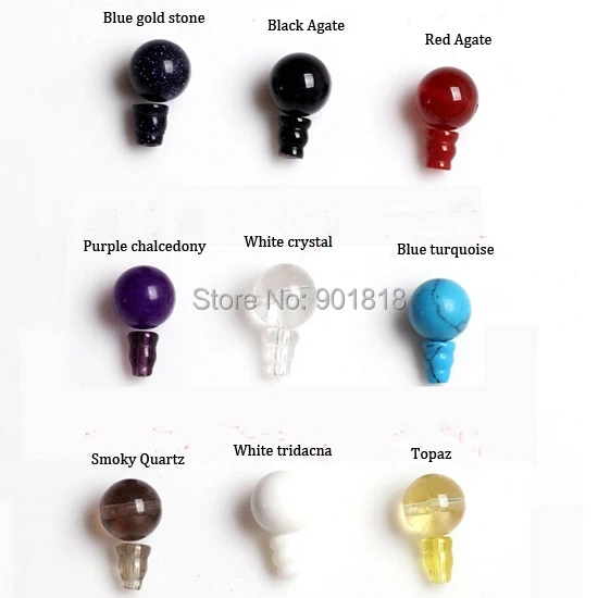 

2set/lot 12mm Natural Gem Stone 3Hole Guru Beads Buddha Head Spacer End Beads For Natural Semi Precious Stone Bracelet DIY F1843