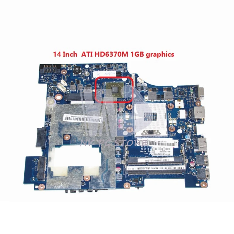 LA-6751P 11S10250000 ل ينوفو ideapad g470 piwg1 14 بوصة محمول HD6370M hm65 ddr3 بطاقة الفيديو