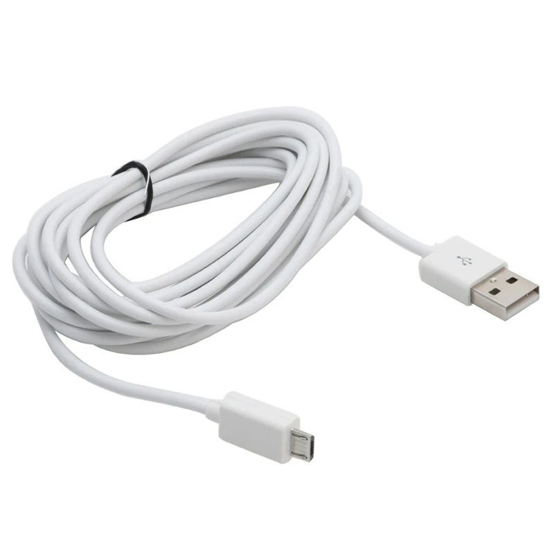 

3M White USB 10ft Charging Cable Micro Power Cord For PS4 Xbox One Controller