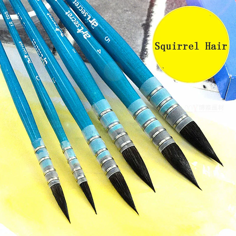 

Squirrel Hair Brushes Professional Watercolor Paint Brush Set for Watercolor Painting Art Supplies